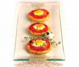 Pizzas aux œufs de caille
